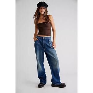 MOTHER The Pinch Sneak Bad Reputation High Rise Baggy Wide Leg Jeans Size 30